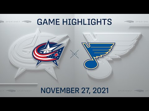 NHL Highlights | Blue Jackets vs. Blues - Nov. 27, 2021
