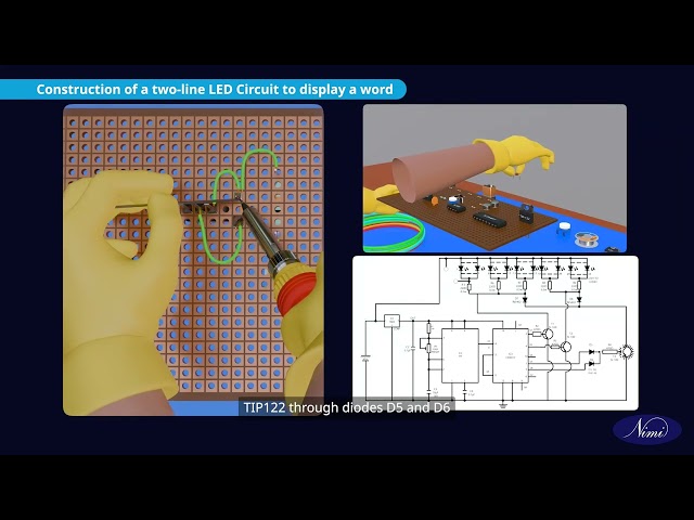 Display a word on a two line LED