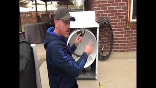Replace dryer belt on older Maytag