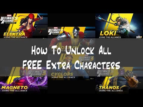 How to Unlock All *FREE* Extra Characters - Ultimate Alliance 3