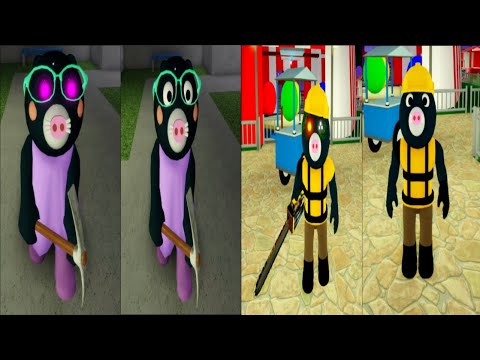 Old vs Redesign Mimi Infected & Non Infected Jumpscare - Roblox Piggy RP