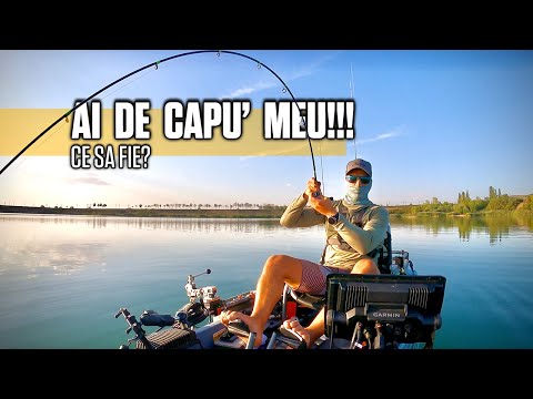 NEASTEPTAT! MAXIMA distractie la PESCUIT din CAIAC pe BALASTIERA COPILARIEI - BIBAN & SALAU