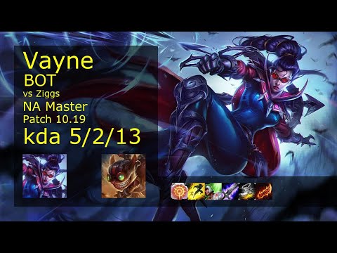 Vayne ADC & Rakan vs Ziggs & Pantheon - NA Master 5/2/13 Patch 10.19 Gameplay