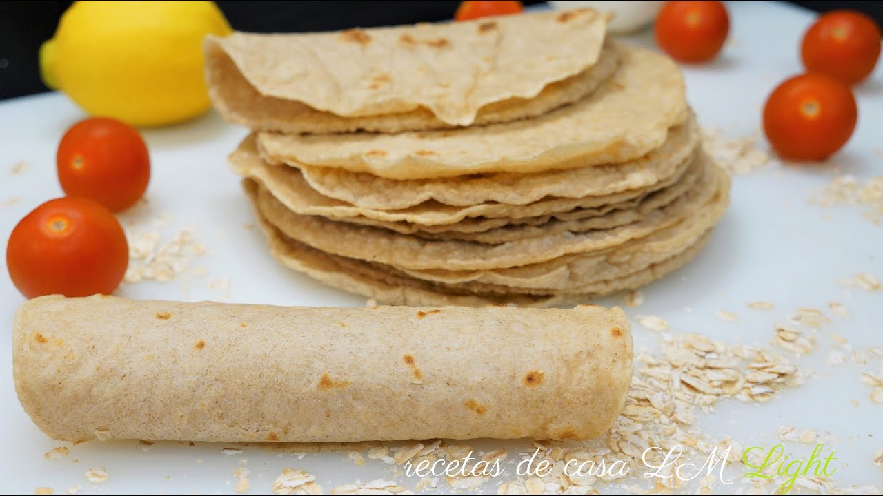 TORTILLAS DE AVENA SOLO 3 INGREDIENTES RECETA SALUDABLE BAJA EN CALORÍAS