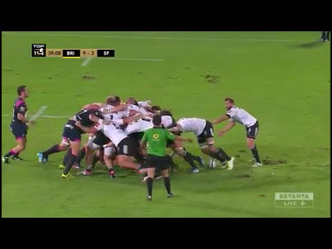 Brive destroy Stade Français scrum