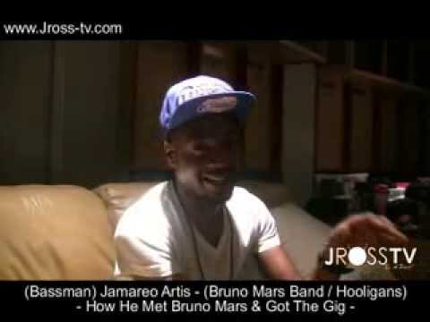 James Ross @ (Bassman) Jamareo Artis - "How He Met Bruno Mars & Got The Gig" - www.Jross-tv.com