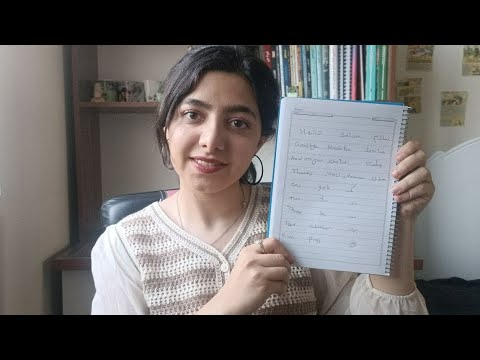 ASMR learn persian for beginners | whispered farsi language lesson
