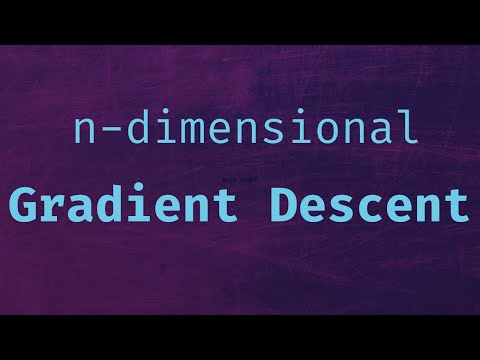 Gradient Descent N Dimensional Python Implementation