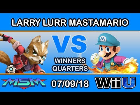 MSM 154 - Larry Lurr (Fox) Vs Mastamario (Mario) Winners Quarters - Smash 4