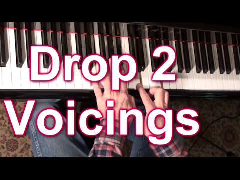 Drop two on a minor 7 flat 5 chord - Jazz Piano College 321