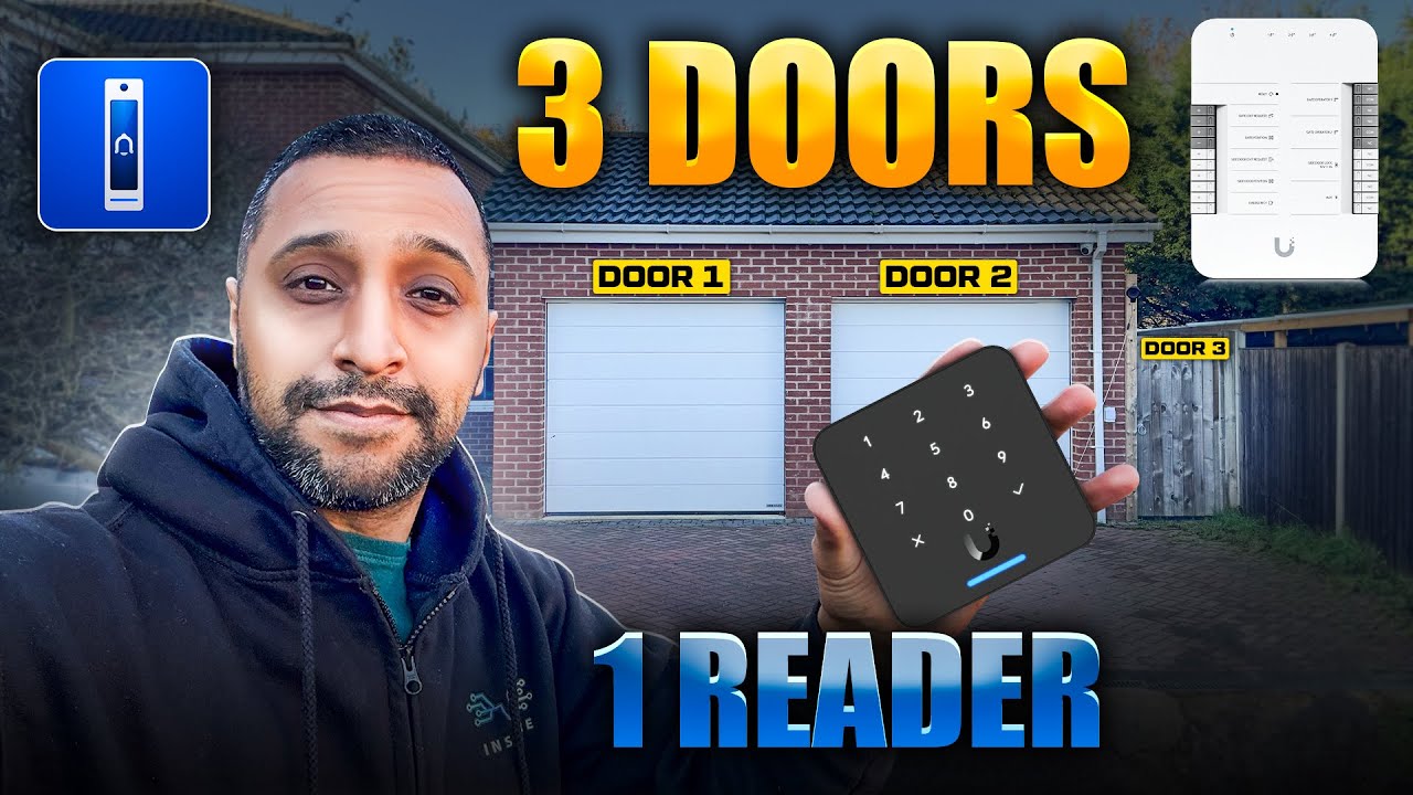 UniFi Access: One Reader, Three Doors! LPR + Home Assistant (2 Garages + Side Gate)