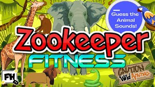 Zookeeper Fitness | Guess the Animal Sound | Kids & Family Full Body Workout