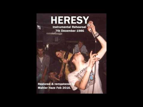Heresy (UK) Instrumental rehearsal.7th December 1986. (UKHC thrash masters)