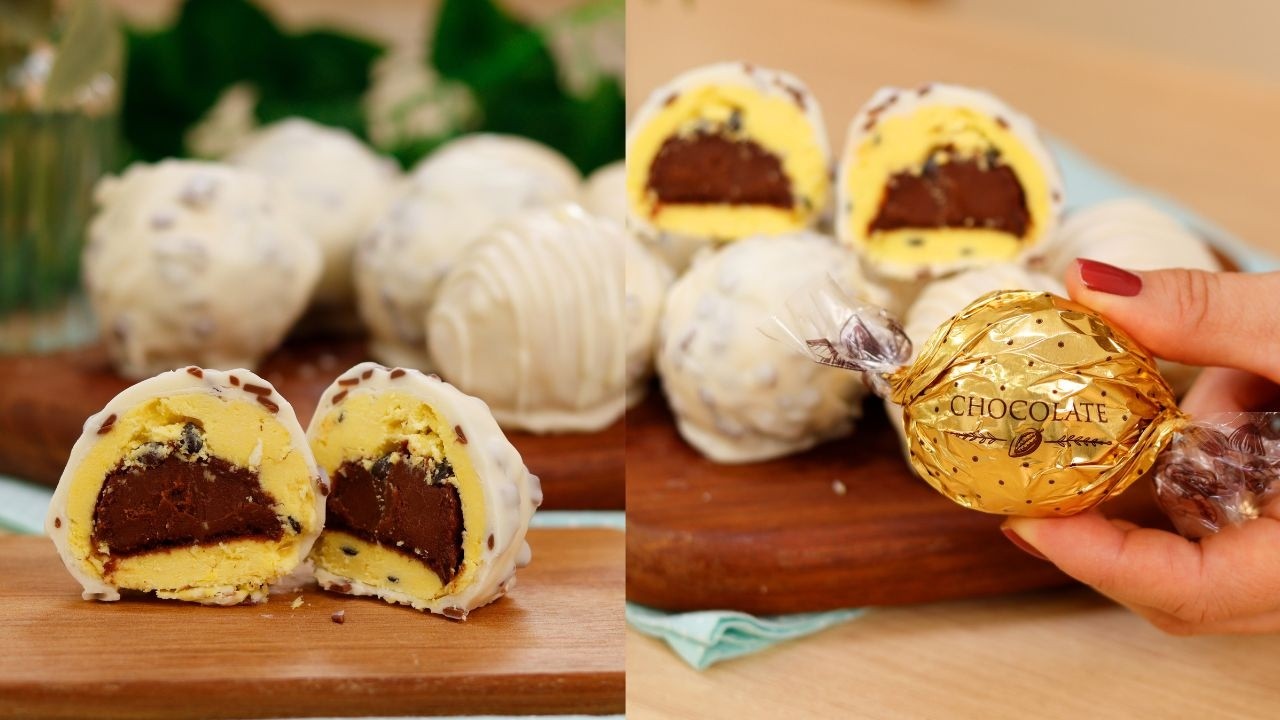 BOMBOM DE MARACUJÁ COM TRUFA DE CHOCOLATE - NÃO VAI AO FOGO - POUCOS INGREDIENTES - Dika da Naka