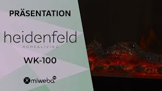 Präsentation Heidenfeld HF-WK100 Elektrokamin ♨️ I Bedienung 2022 🔥