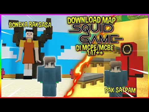 DOWNLOAD MAP SQUID GAME DI MCPE!! MIRIP BANGET DENGAN ASLINYA!! SQUID GAME MAP MINECRAFT 1.17+