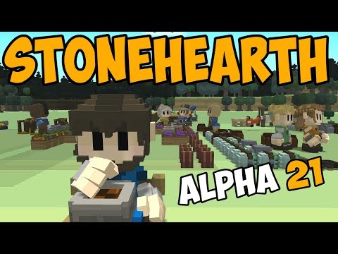 Stonehearth Alpha 21 - Cooking Hot Meals! - Ep. 4 - Let's Play Stonehearth Gameplay