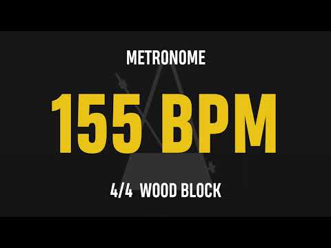155 BPM 4/4 - Best Metronome (Sound : Wood block)