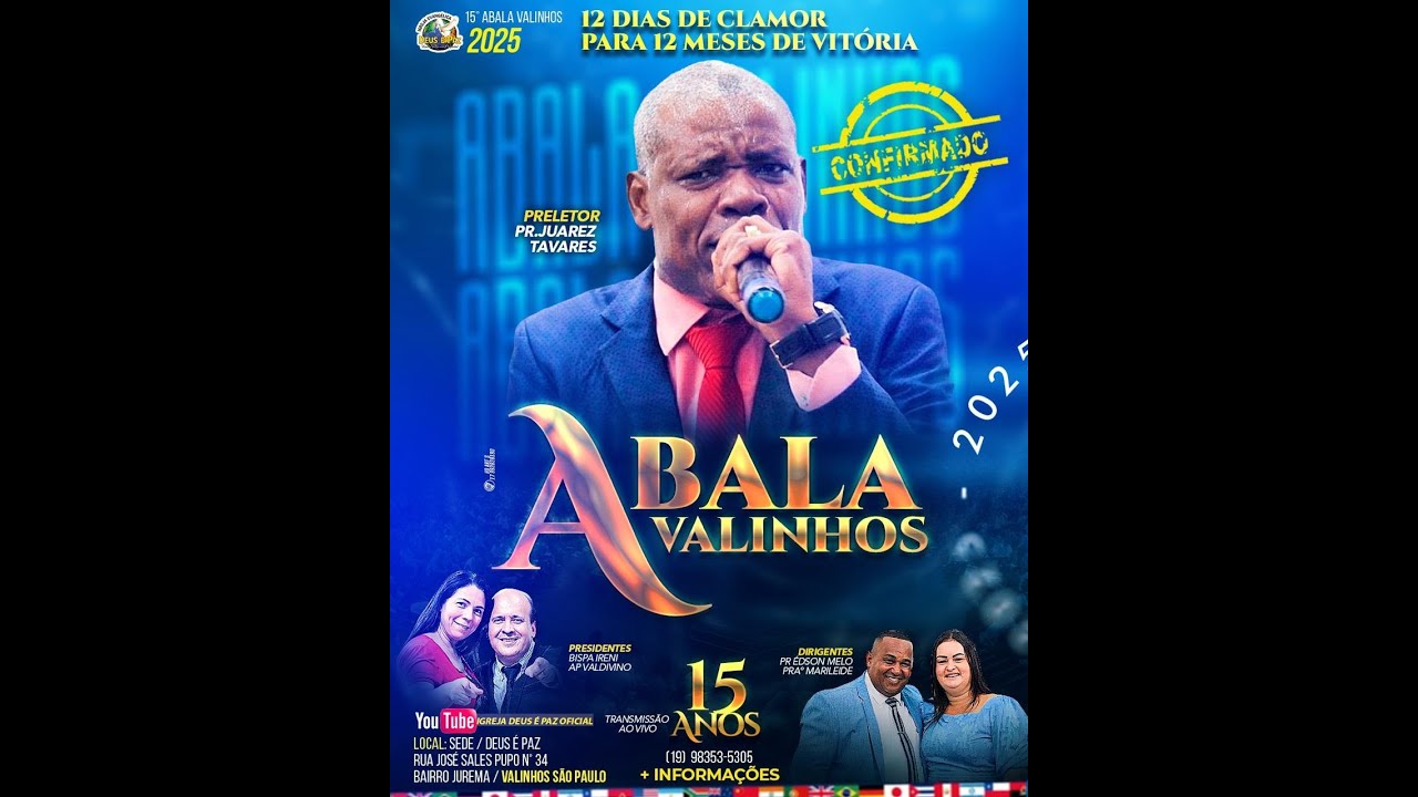 15º ABALA VALINHOS 2025 | PR. JUAREZ TAVARES