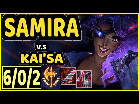 ICE (SAMIRA) vs KAI'SA - 6/0/2 KDA BOTTOM ADC GAMEPLAY - KR Ranked GRANDMASTER
