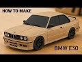 How To Make Cardboard BMW Car DIY BMW E30 Scale Model