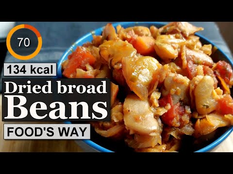Dried broad beans recipe | Ingredients calories | Greek Food’s Way