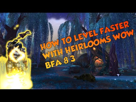 How to Level Faster in Wow BFA 8.3 using Heirloom Enchants ! ( BFA 8.3 Enchant Guide for Heirlooms)