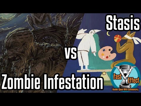Zombie Infestation vs Stasis | Premodern Magic: The Gathering w/Commentary | Fast Effect | ELD's MTG