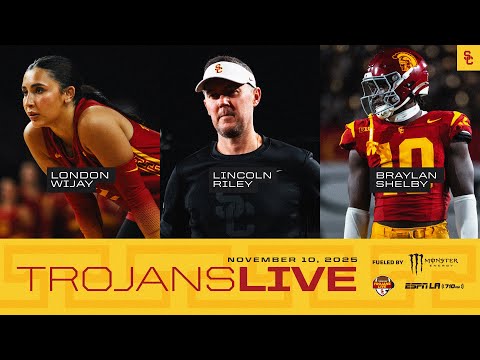 Trojans Live: USC FB's Lincoln Riley, Braylan Shelby, and WVB's London Wijay | Nov 10, 2025