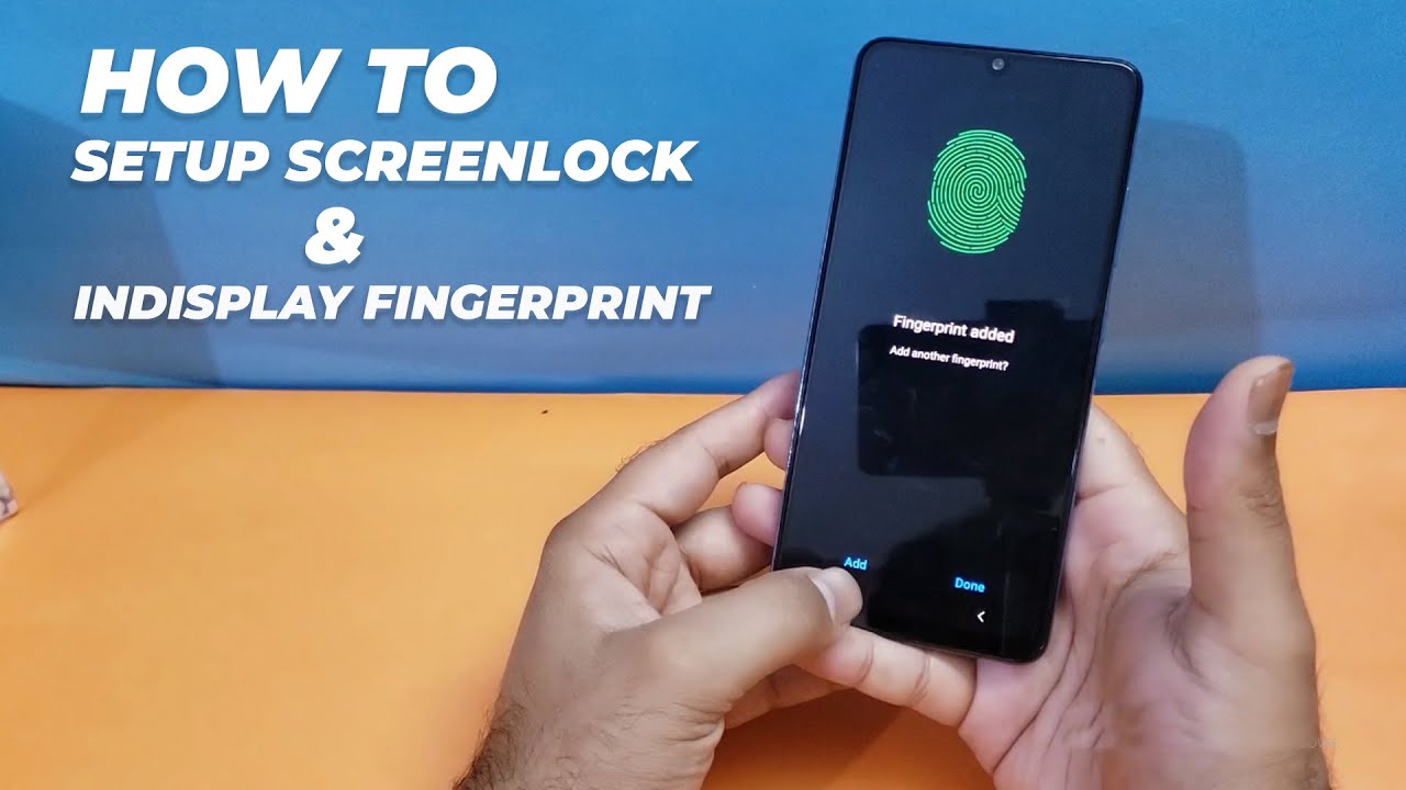 Samsung Galaxy A32 5G - How to Setup Screen Lock, Fingerprint & Face Sensor
