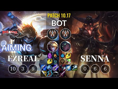 KT Aiming Ezreal vs Senna Bot - KR Patch 10.17