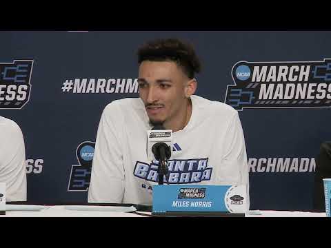 UC Santa Barbara First Round Postgame Press Conference - 2023 NCAA Tournament