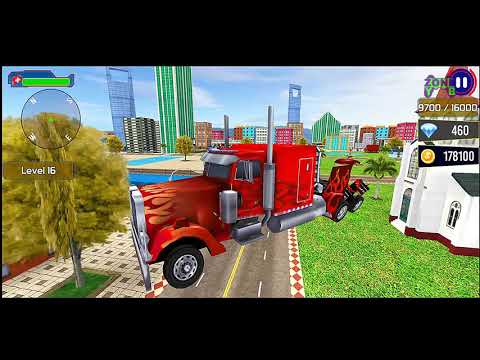 Red Optimus Truck Jet Transform: Multi Transform Robot Game - Android Gameplay