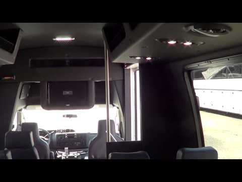 New Executive Shuttle Bus - 2013 Ford Ameritrans 24 Passenger with Rear Luggage - S52591