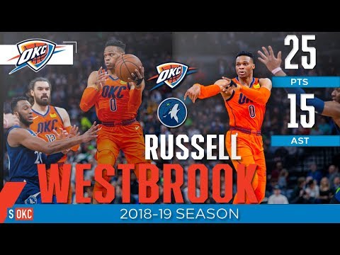 Russell Westbrook Pours in 27 Points, 15 Assists vs Timberwolves | April 7, 2019