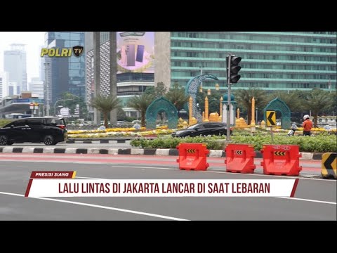 LALU LINTAS DI JAKARTA LANCAR DI SAAT LEBARAN