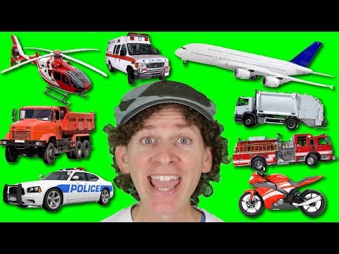 A to Z Alphabet Vehicles Chant with Matt | Learn Vehicles and Transport Names | Alphabet for Kids