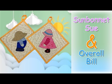 Sunbonnet Sue Applique | Overall Bill | The Sewing Room Channel