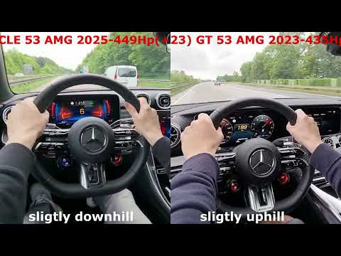 GT 53 AMG (2023)  VS.  CLE 53 AMG (2025) Acceleration Battle