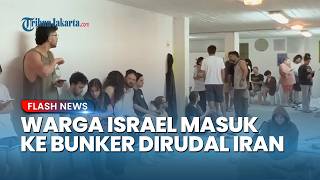 Rentetan Rudal Balasan Iran Hantam Tel Aviv, Warga Ibu Kota Israel Panik Mengungsi ke Bunker
