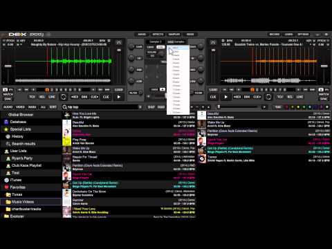 PCDJ DEX 3 DJ Software - Loading And Triggering Samples (Sampler)