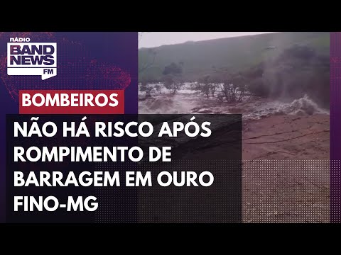 Bombeiros de MG: situação em Ouro Fino está sob controle