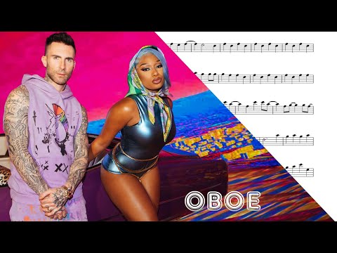 Maroon 5 - Beautiful Mistakes ft. Megan Thee Stallion – Oboe Sheet Music - Tutorial + SHEETS – EASY