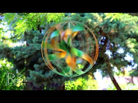 12300 Hanging Wind Spinner - Copper Patina