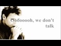 Cliff Richard - We Don't Talk Anymore [ Lyrics on video...HQ sound ]