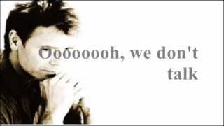 Cliff Richard - We Don't Talk Anymore [ Lyrics on video...HQ sound ]
