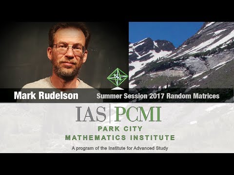 Mark Rudelson (2.2) Delocalization of the eigenvectors of random matrices, part 2.2
