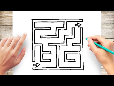How to Draw a Maze Step by step