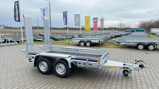 Купить прицеп для спецтехники Wiola B2730 GVW 2700 kg machine transporter mini excavator 292x142 cm - Изображение 4 | Autoline TJ Новый прицеп для спецтехники Wiola B2730 GVW 2700 kg machine transporter mini excavator 292x142 cm | Изображение 4 - Autoline
