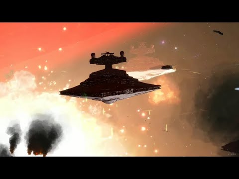Massive Cinematic Space Battle Of Yavin 4 - Star Wars Empire At War Remake 4.0